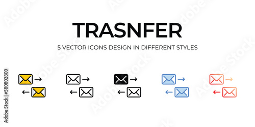 trasnfer icons set vector illustration. vector stock, photo