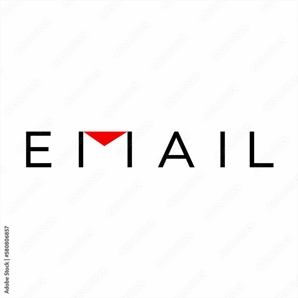 Email logo design with letter symbol illustration on letter M. Email logo design with letter symbol illustration on letter M.