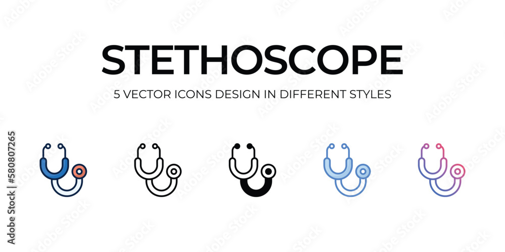 stethoscope icons set vector illustration. vector stock, stethoscope icons set vector illustration. vector stock,