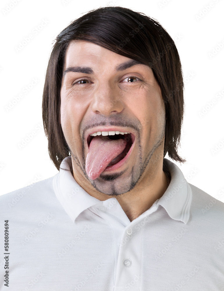 Portrait of young handsome man isolated on white background Portrait of young handsome man isolated on white background