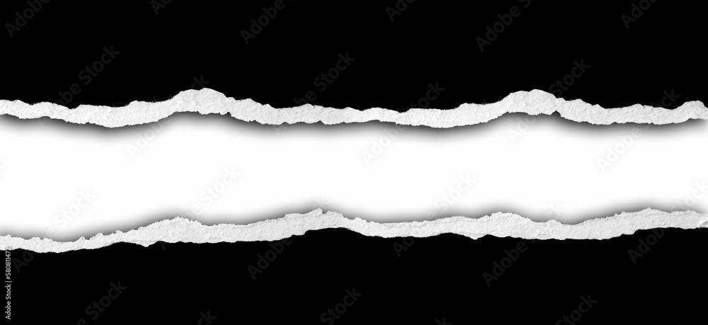Gap in ripped paper Gap in ripped paper
