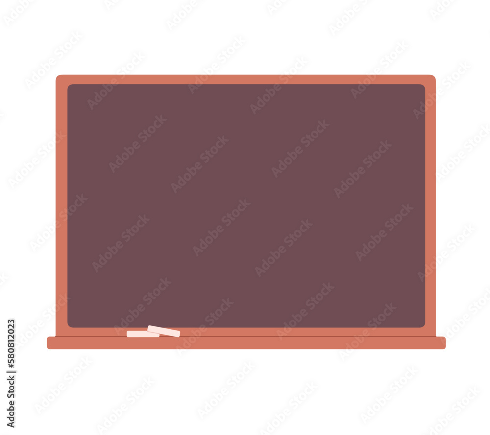 School blackboard with chalk pieces. Classroom, studying, learning concept. Vector illustration School blackboard with chalk pieces. Classroom, studying, learning concept. Vector illustration
