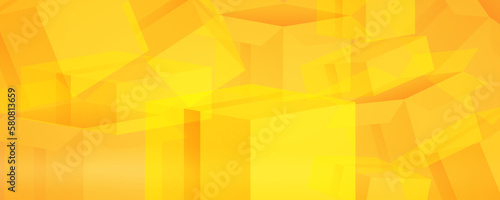 Yellow background made of mail shipping boxes