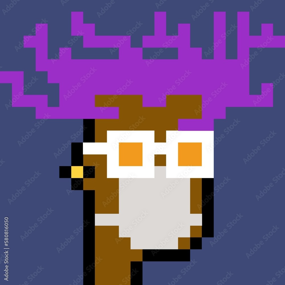 Cartoonish Pixelated Man Cartoonish Pixelated Man