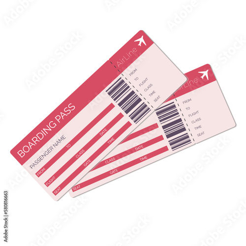 two boarding pass