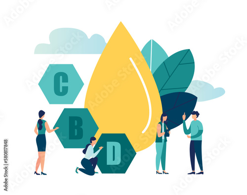 Vitamin Mineral nutrition, Healthy lifestyle Modern flat cartoon style. Vector illustration Multi Vitamin complex icons
