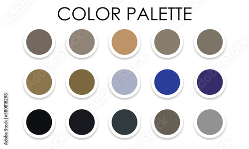Obraz na płótnie Universal color palette. Color combinations. Vector illustration w salonie
