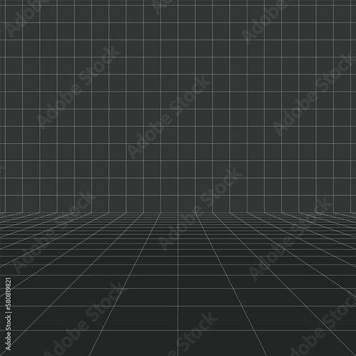 Perspective grid background © kc85