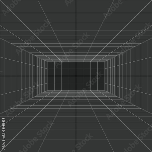 3d Perspective grid background