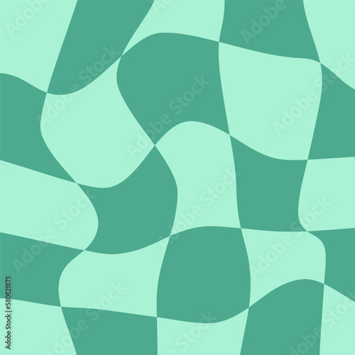 Seamless pattern colorful checkerboard designs. Geometric colorful square background in vintage psychedelic y2k style. Vector illustration