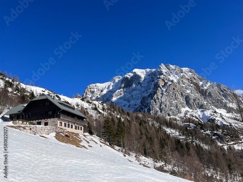 ski resort in the mountains vrsic © Klemen
