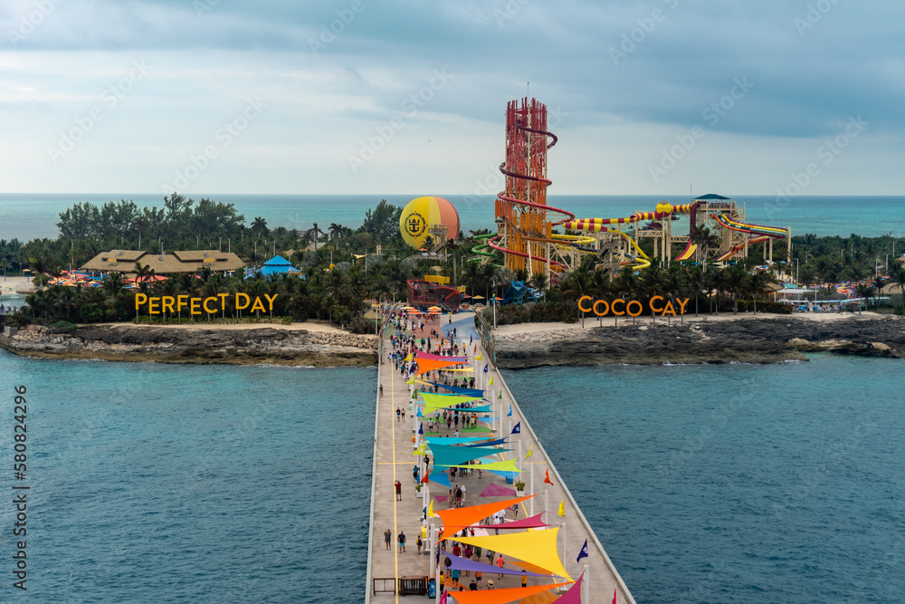 Coco Cay, Bahamas Coco Cay is leased by Royal Caribbean Cruises