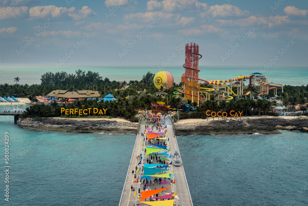 Coco Cay, Bahamas Coco Cay is leased by Royal Caribbean Cruises