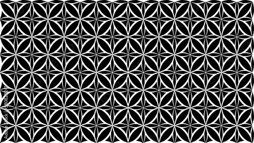 Black and white geometric pattern. Tileable texture background.