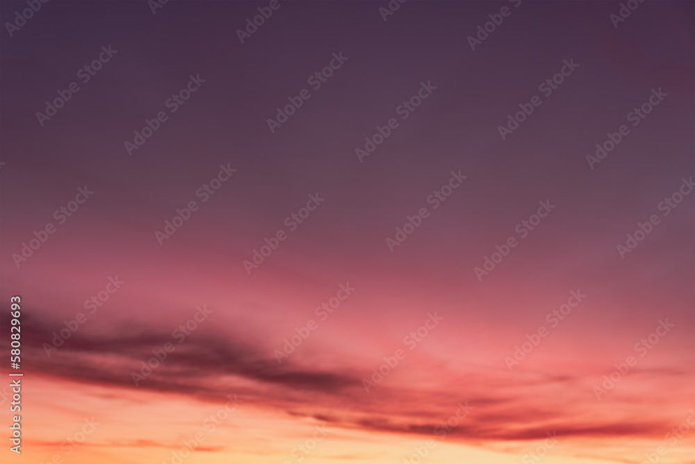 Beautiful purple sunset sky background