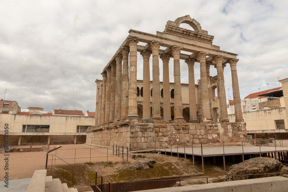 The Temple of Diana is a Roman temple located in the city of Merida, Spain