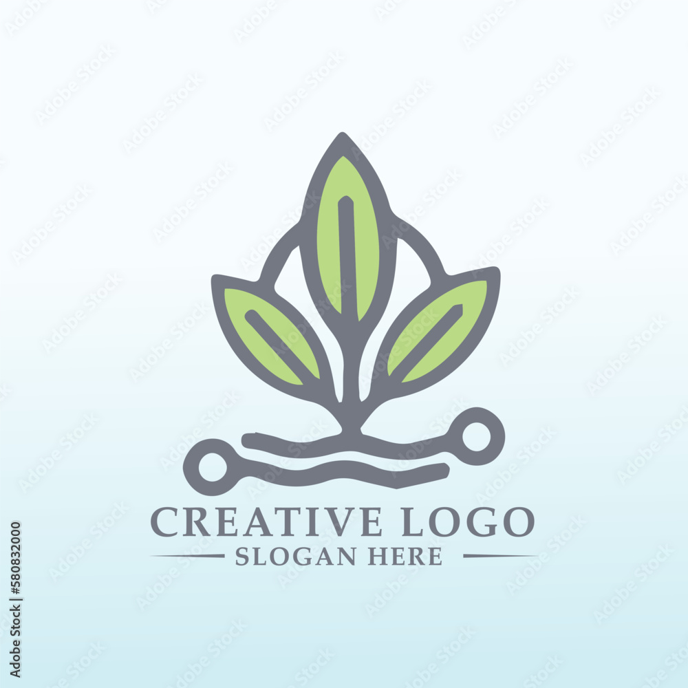 logo for a start up helping farmers through expertise and technology logo for a start up helping farmers through expertise and technology