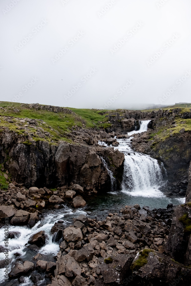 Obraz premium Iceland Landscape Waterfall