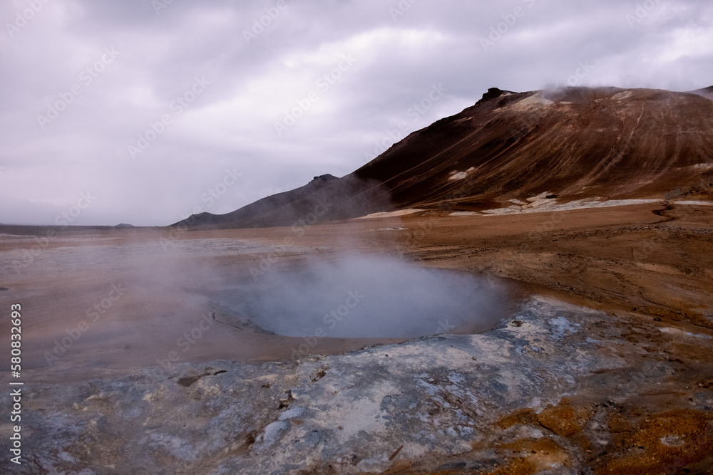 Iceland Landscape Seltun Geothermal Area Iceland Landscape Seltun Geothermal Area