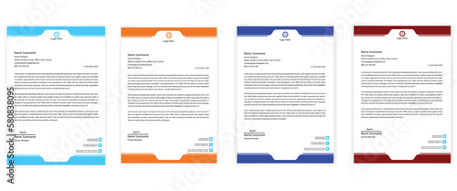 Company letterhead design template 