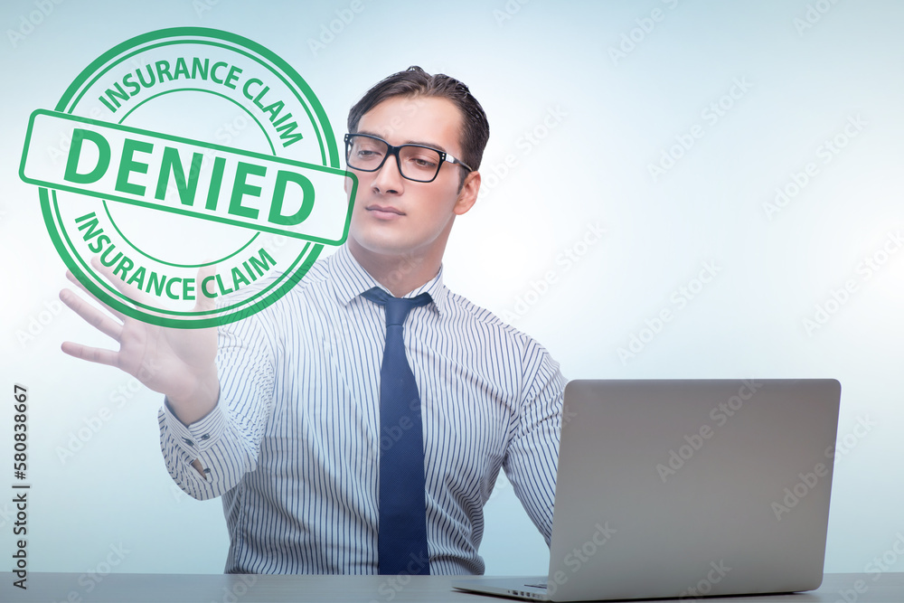 Concept of denying medical insurance claim Concept of denying medical insurance claim
