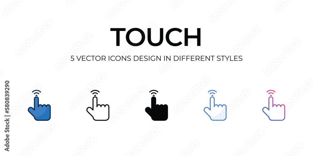 touch icons set vector illustration. vector stock, touch icons set vector illustration. vector stock,