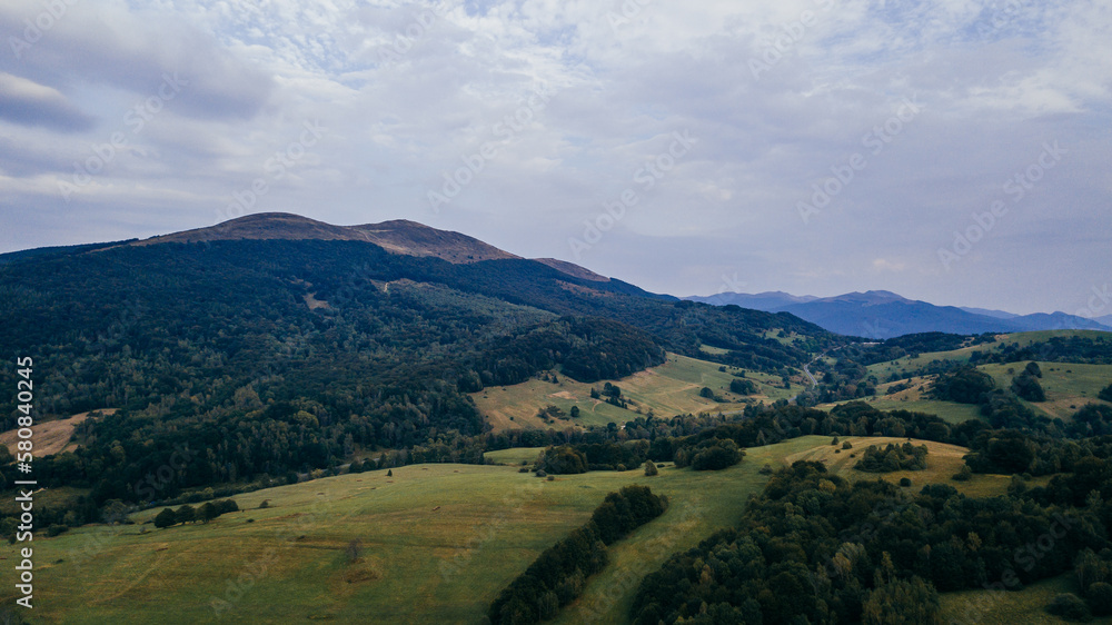 Fototapeta premium Beautiful view of a mountains. Bieszczady mountains, Poland.