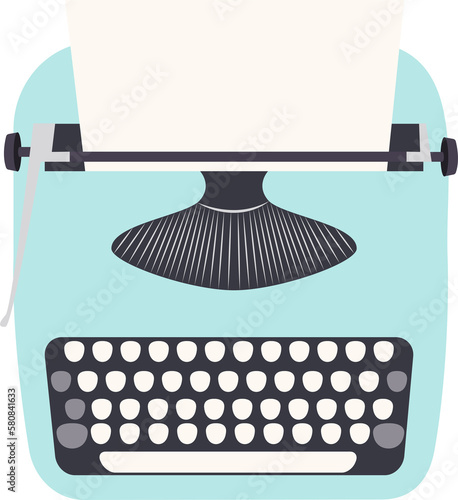 Vintage typewriter  transparent graphic icon