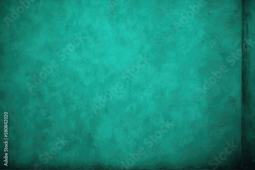 decrepit wall with green paint. wallpaper  background  texture. Generative AI