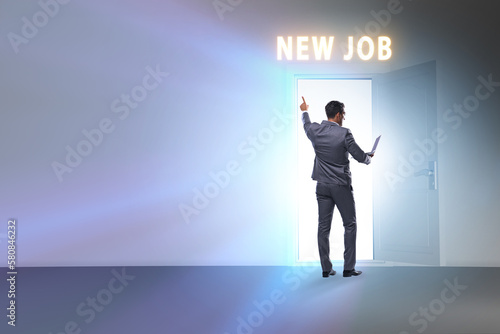 New job concept with open door © Elnur