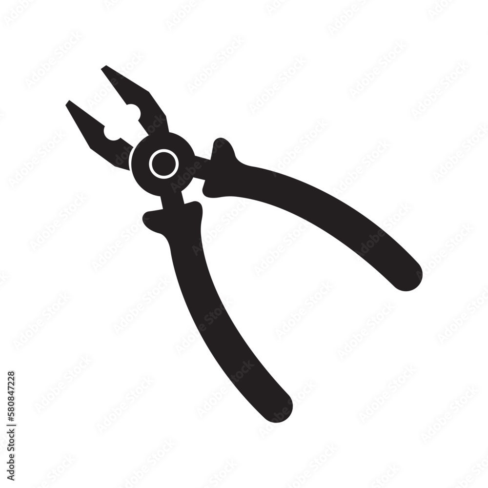 pliers icon logo vector design template pliers icon logo vector design template