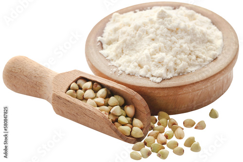 Buckwheat with flour