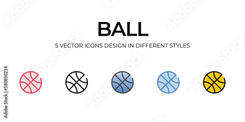 ball icons set vector illustration. vector stock,
