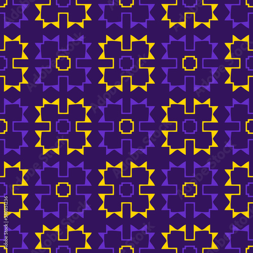Seamless pattern with geometric ornament. Beautiful abstract illustration.