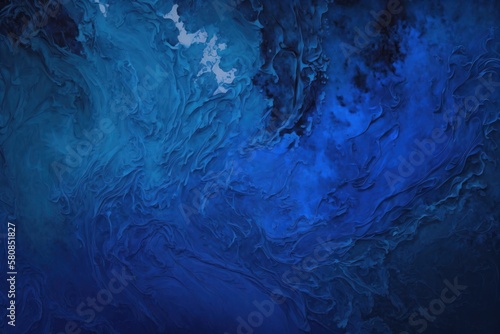 Unveiling the Mystical Beauty of Sapphire Blue Background with Marbled Texture in Stunning Photography, Generative AI.