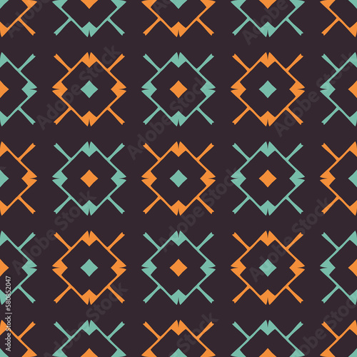 Seamless pattern with geometric shapes.