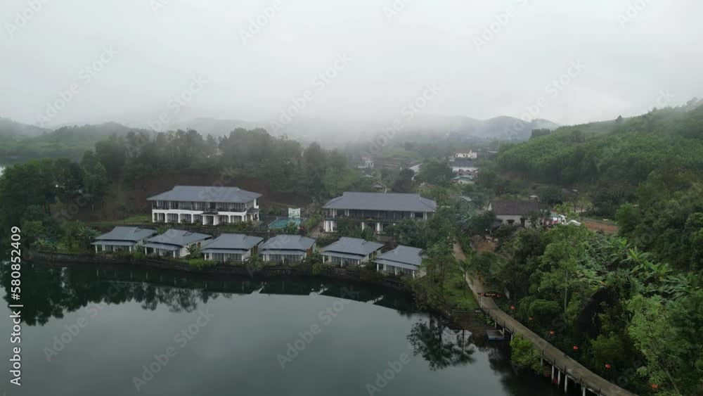 Small village near river in Vietnam, Aerial view
Quand bing province Vietnam, february,15, 2023
Small village near river in Vietnam, Aerial view
Quand bing province Vietnam, february,15, 2023
