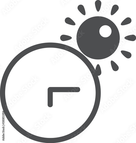 Sun protection glyph icon Low level of sun exposure
