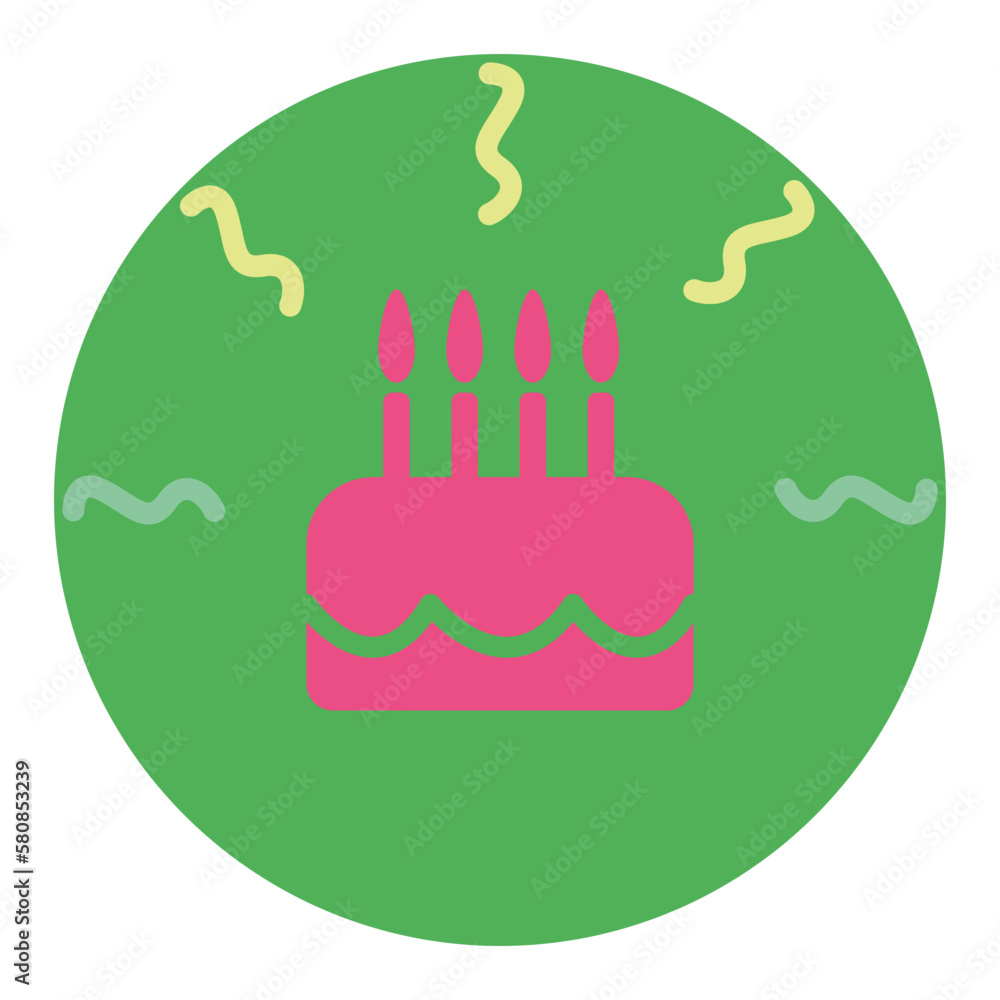 Birthday cake icon
vector art made in illustrator