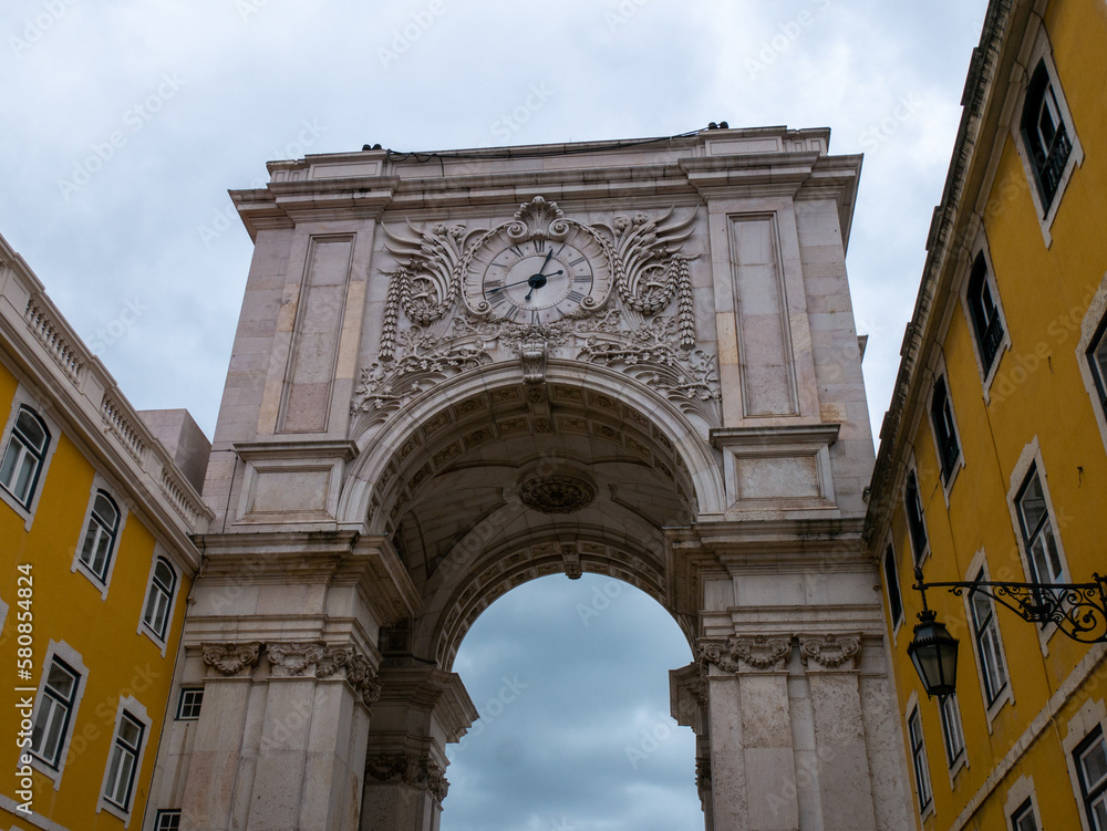 Arc de triomphe de la rue Augusta à Lisbonne