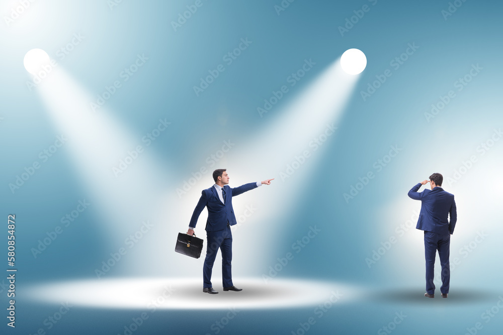 Fototapeta premium Business people under the spotlight