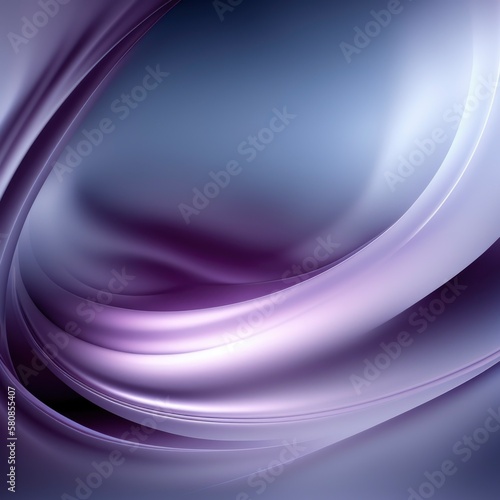 abstract purple wave background, trendy shine digital geometric round modern wallpaper, gradient soft transition, silver tones pearlescent, 3d render rays, generative ai