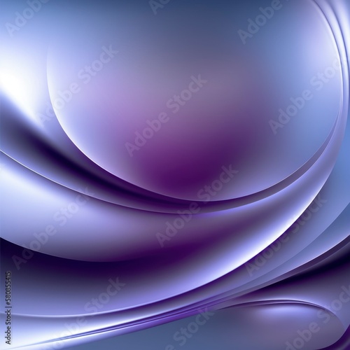 abstract purple wave background  trendy shine digital geometric round modern wallpaper  gradient soft transition  silver tones pearlescent  3d render rays  generative ai