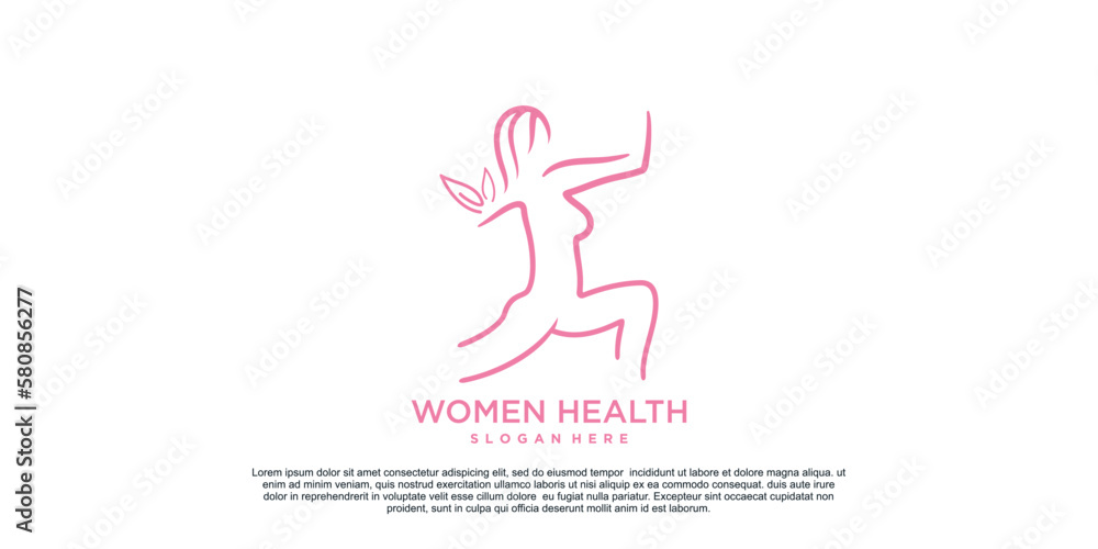 Woman health logo design and woman slim body unique concept Premium Vector Part 3 Woman health logo design and woman slim body unique concept Premium Vector Part 3