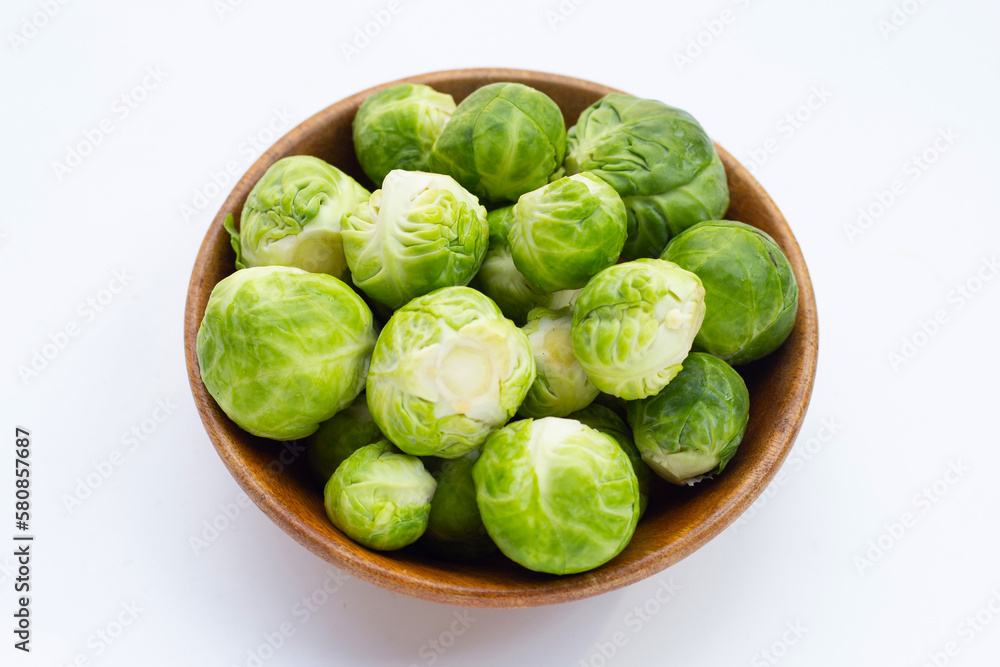 Fresh brussels sprouts. Organic vegetables