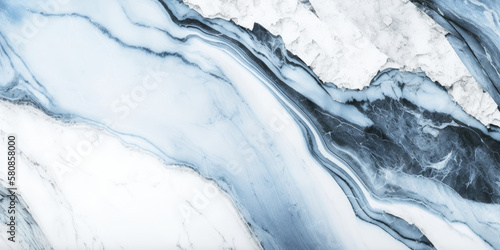 Light blue marble texture, Generative AI