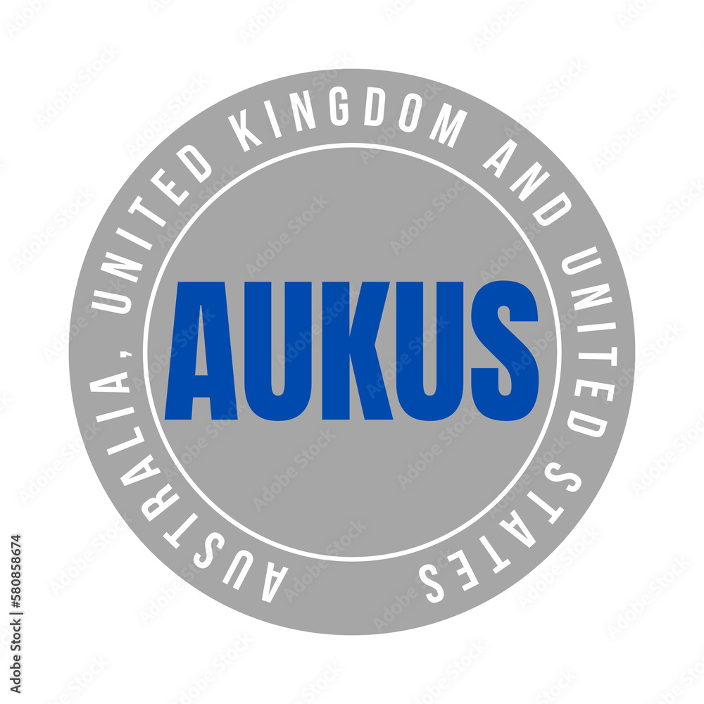 Aukus Australia United Kingdom and United States alliance symbol icon Aukus Australia United Kingdom and United States alliance symbol icon