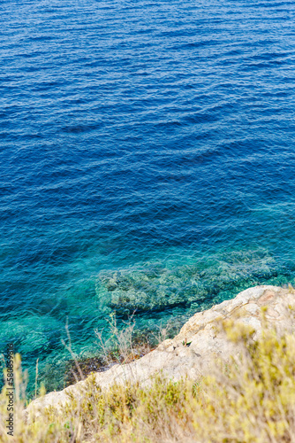 blue sea and rocks