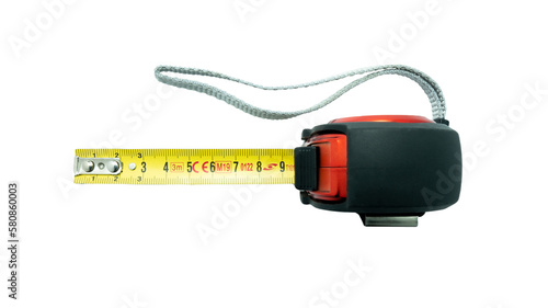Measuring tape isolated on white background