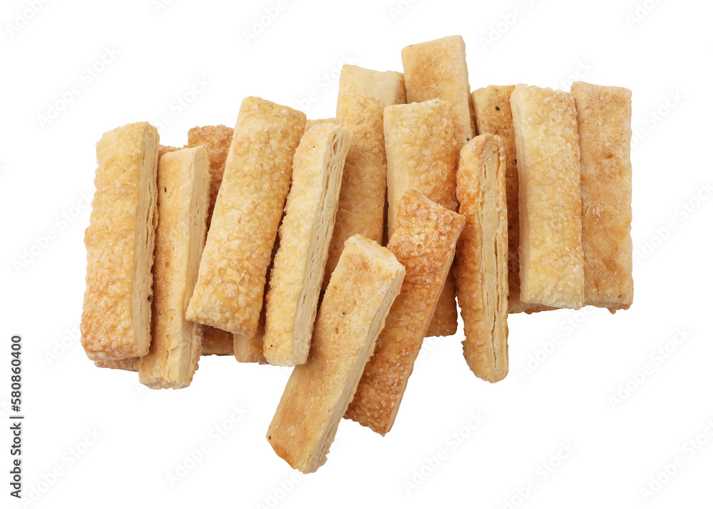 Sweet puff pastry isolated on transparent background Sweet puff pastry isolated on transparent background